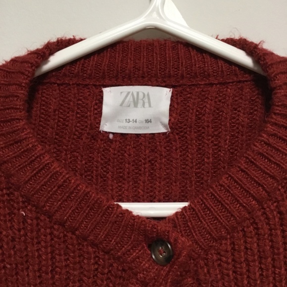 Zara Girl's Knit Cardigan - Picture 2 of 2